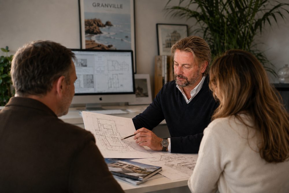 Rendez-vous de découverte autour des plans avec des clients